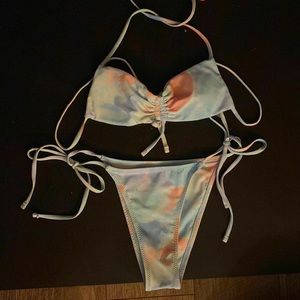 Tie Die Halter Bikini Set